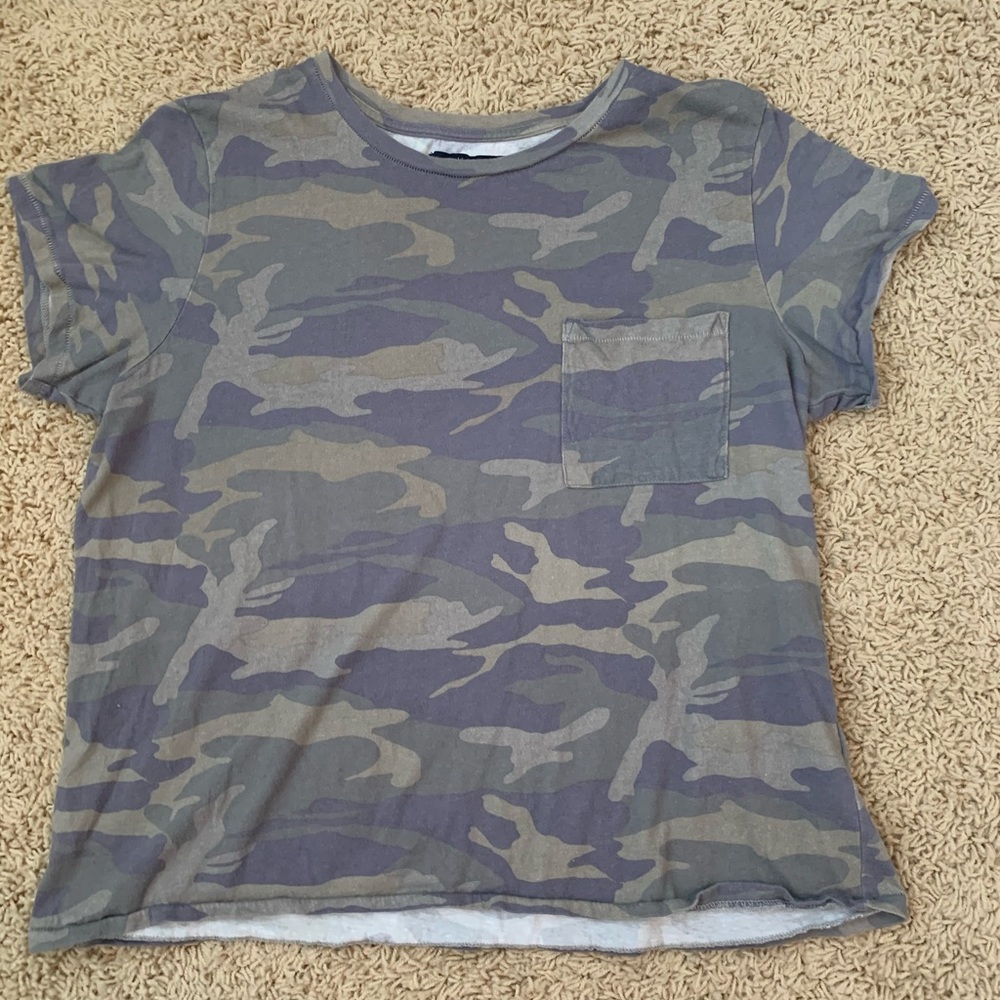 abercrombie & fitch camo shirt with pocket
